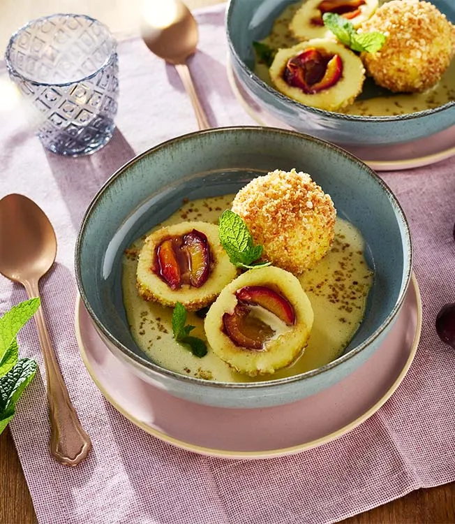 Bohemya’dan panko kaplı erikli hamur topları (dumpling)