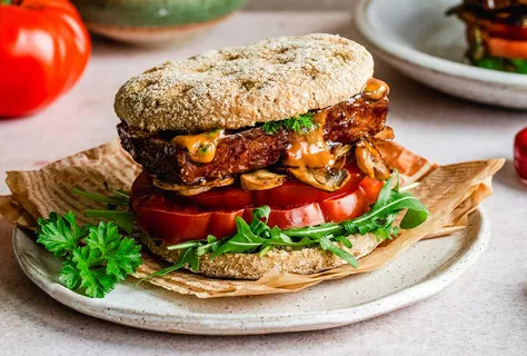 İştah açan tofu burger keyfi