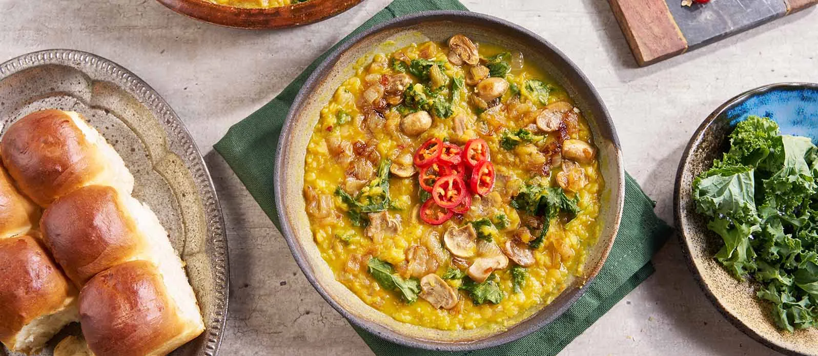 Soğan ve mirin’li kırmızı mercimek dal