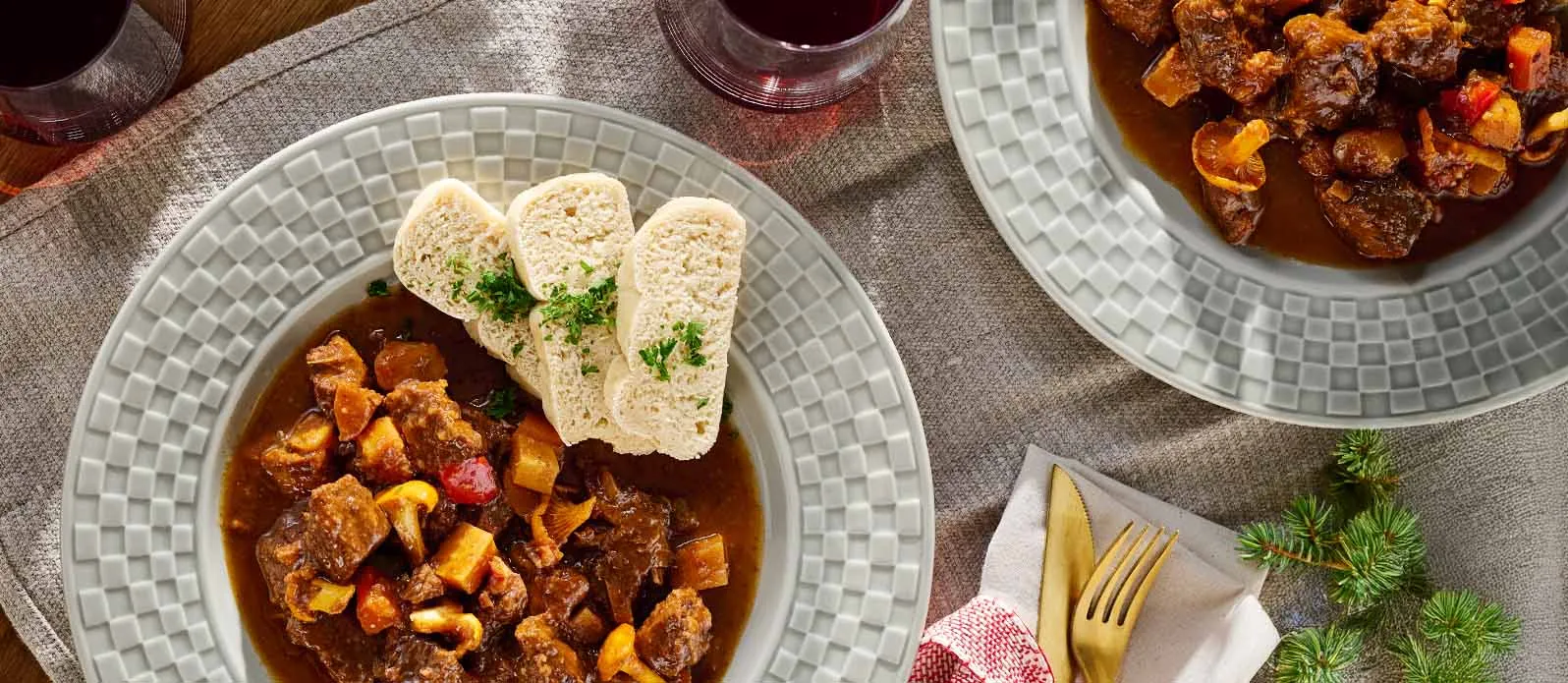 Bohemya’dan mantarlı geyik gulaş