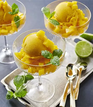 2 malzemeli çok kolay mango sorbe