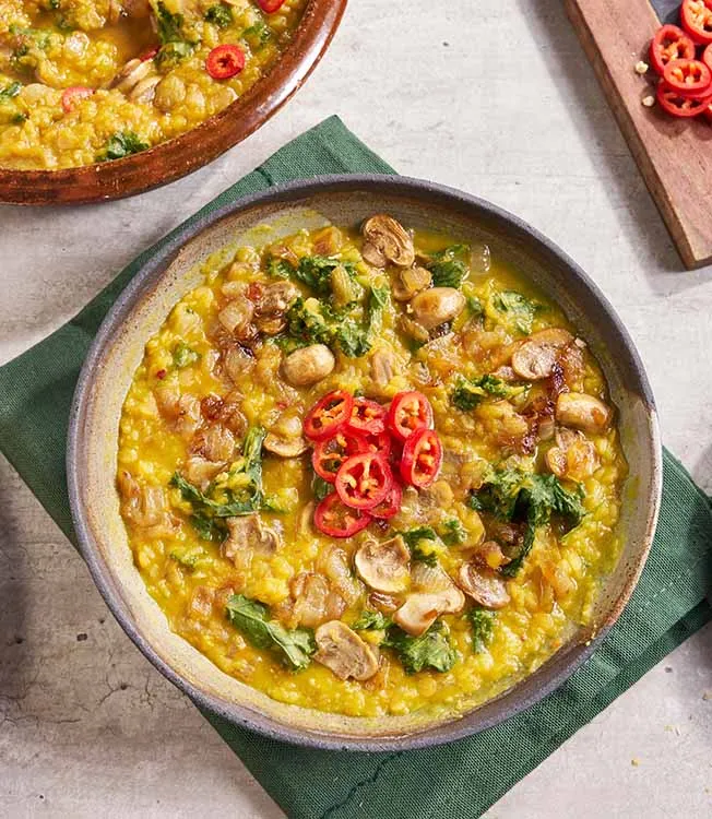 Soğan ve mirin’li kırmızı mercimek dal