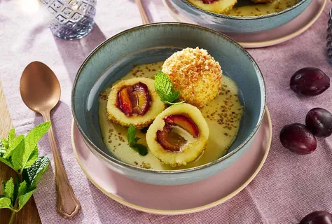 Bohemya’dan panko kaplı erikli hamur topları (dumpling)