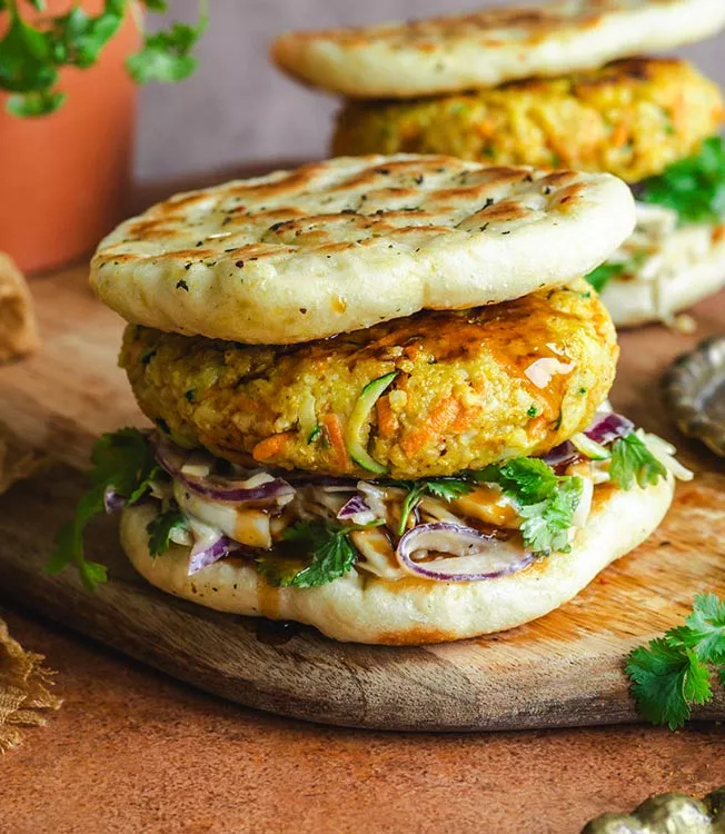 Hindistan'dan egzotik sebze burger