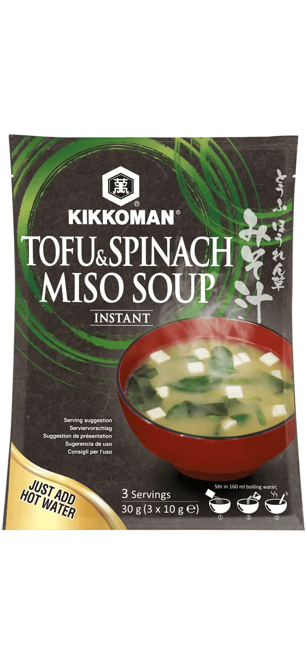 Kikkoman Tofu ve Ispanaklı Miso Çorbası 10 gr x 3