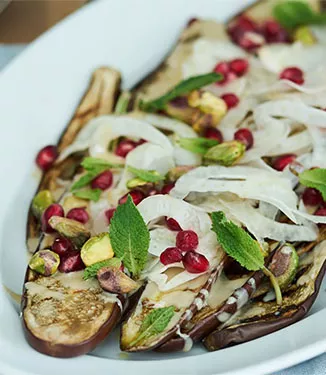 Soya Tahin Soslu Izgara Patlıcan