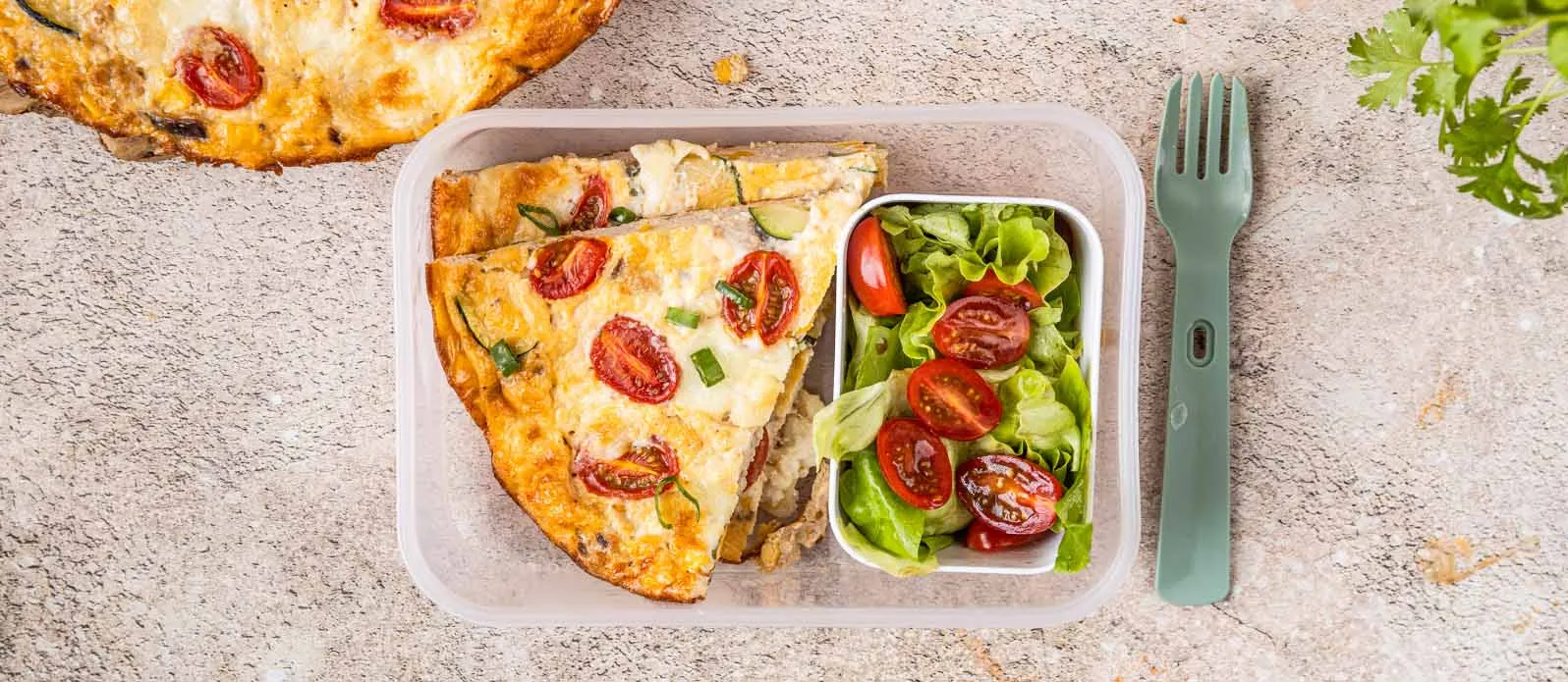 Hindili ve sebzeli frittata