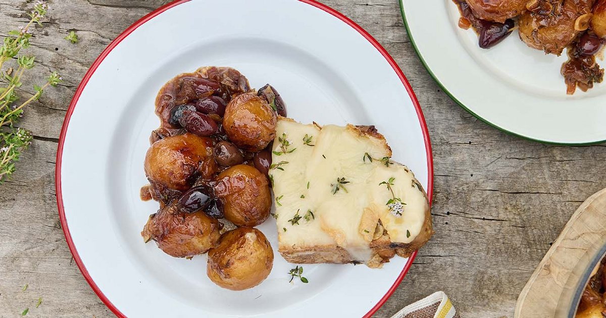 Patate Raclette Raclette peynirli patates ve kalamata yahni | Tarif | Kikkoman