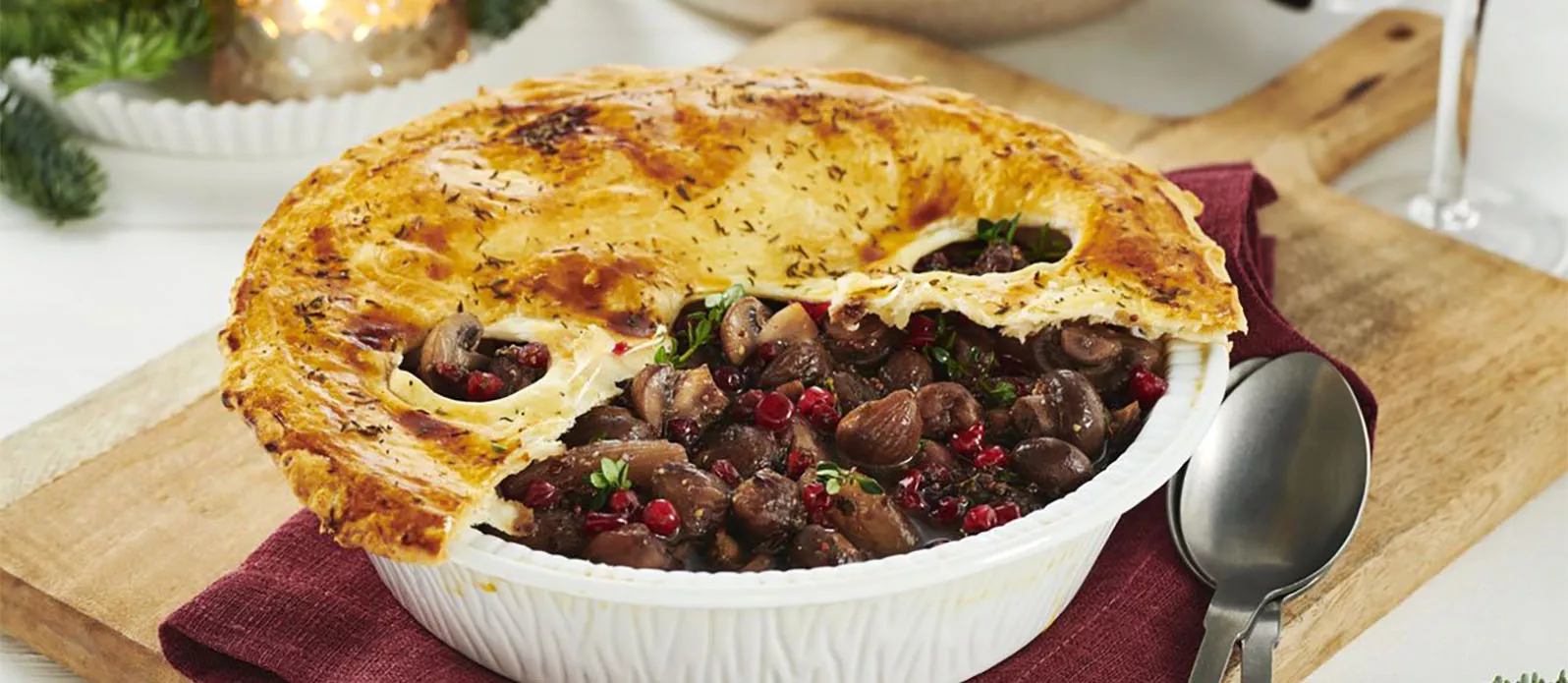 Enfes Kestaneli Mantarlı Börek