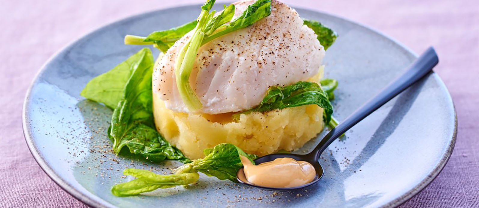 Hardal soslu ve Tamari (Glutensiz) soya soslu morina balığı